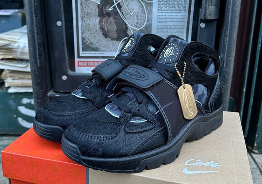 Corteiz x Nike Air Trainer Huarache “Black Pony” Releasing in NYC