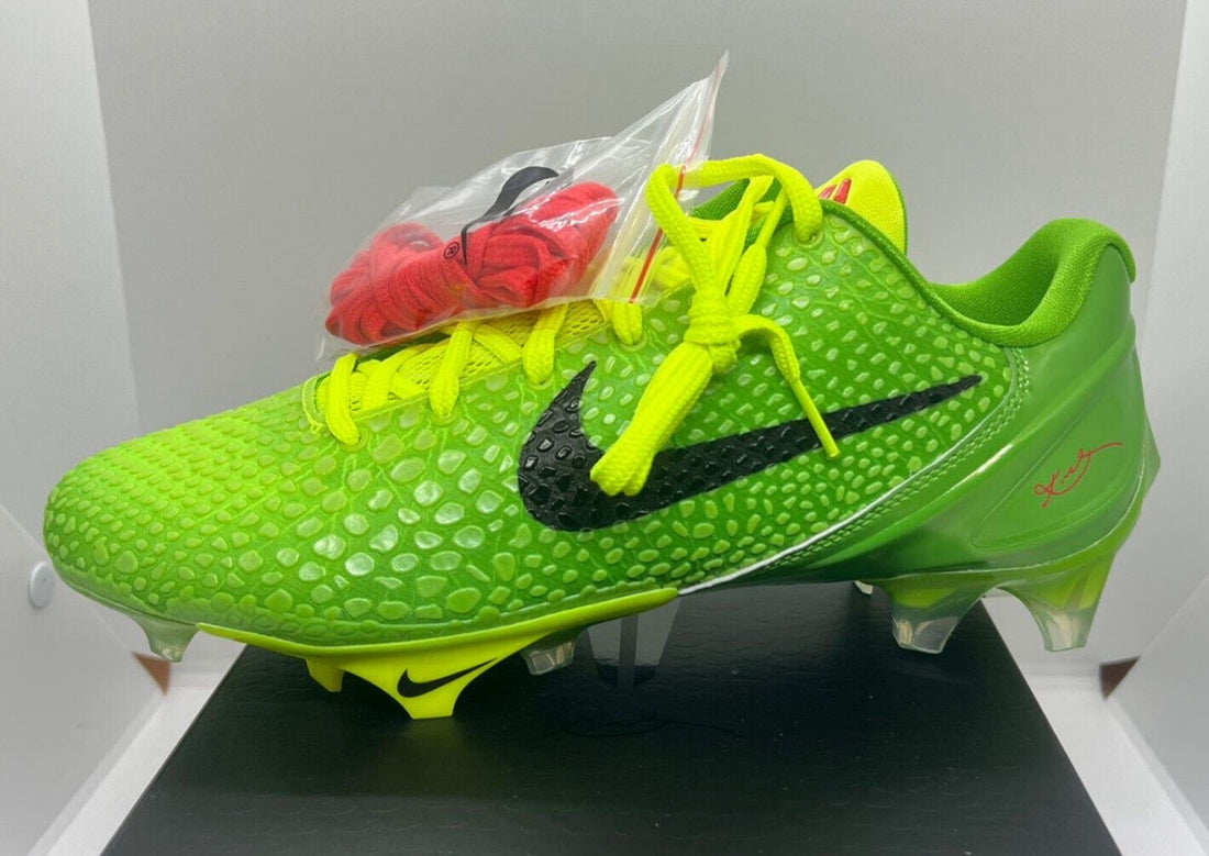 Nike Vapor Edge Kobe 6 “Grinch” Cleats Releasing Christmas Eve