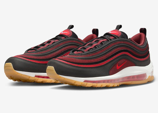 Nike Air Max 97 “Black/Team Scarlet” Releases Spring 2024 - Misguided