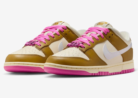 Nike Dunk Low Just Do It “Bronzine/Playful Pink” Releases January 2024 - Misguided