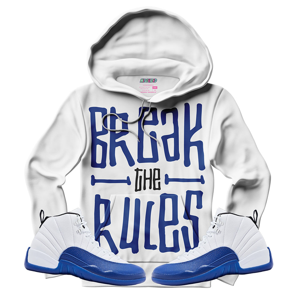 Sudadera con capucha Break The Rules (Air Jordan 12 Blueberry)