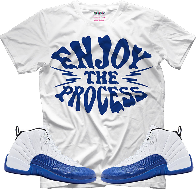 Camiseta "Disfruta el proceso" (Air Jordan 12 Blueberry)