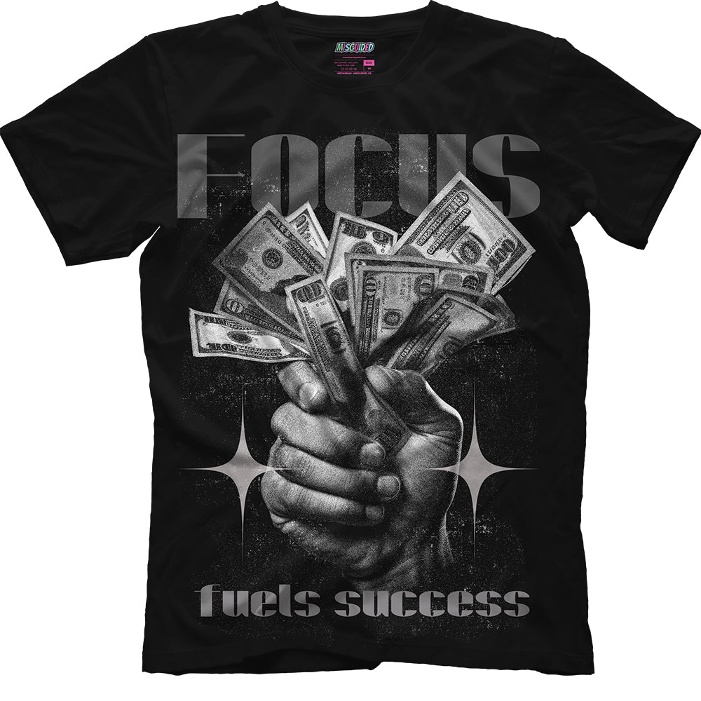 Camiseta "Focus Fuels Success" (Air Jordan 4 Black Cat)