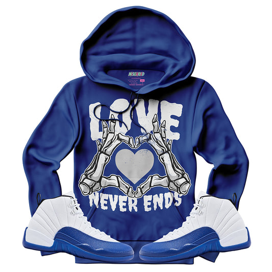 Love Never Ends (Air Jordan 12 Blueberry) Hoodie