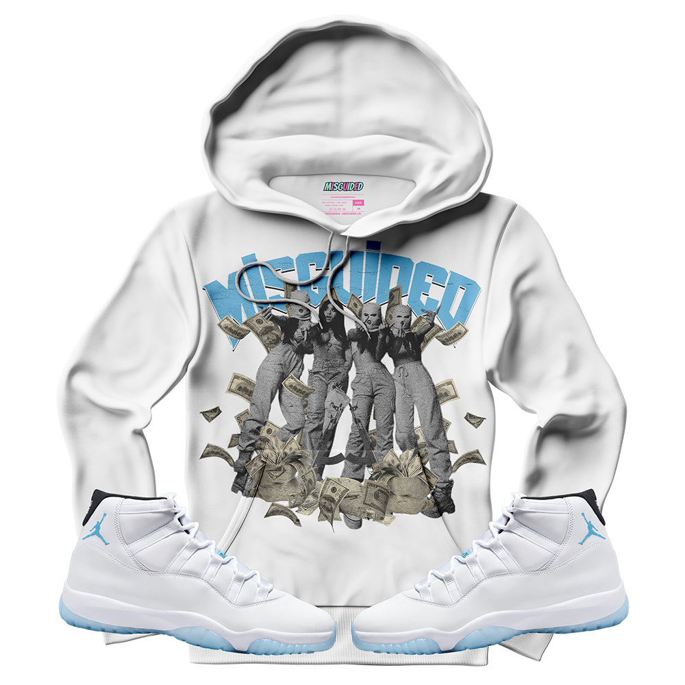 Sudadera con capucha Misguided Girls (Air Jordan 11 Legend Blue)