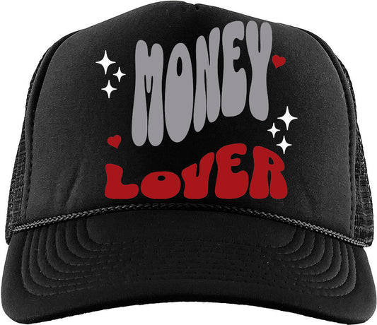 Money Lover (Air Jordan 3 Black Cement) Trucker Hat