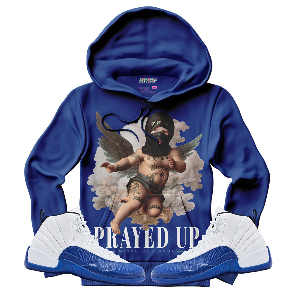 Sudadera con capucha Prayed Up (Air Jordan 12 Blueberry)