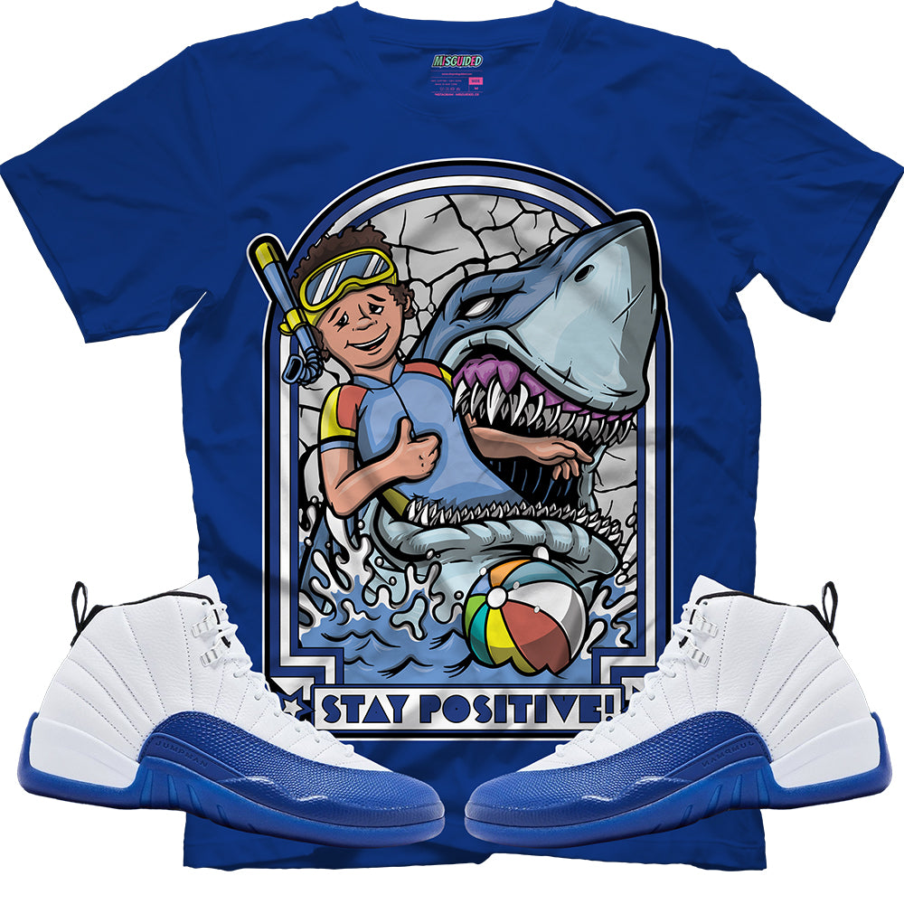 Camiseta Stay Positive (Air Jordan 12 Blueberry)