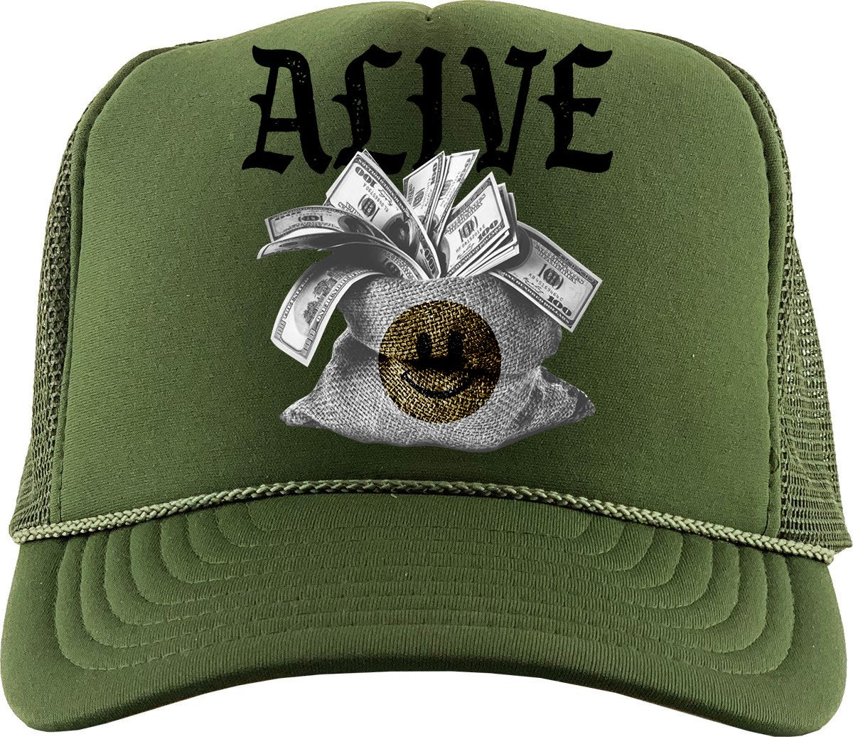 Alive (Air Jordan 4 Craft "Olive") Trucker Hat - Misguided