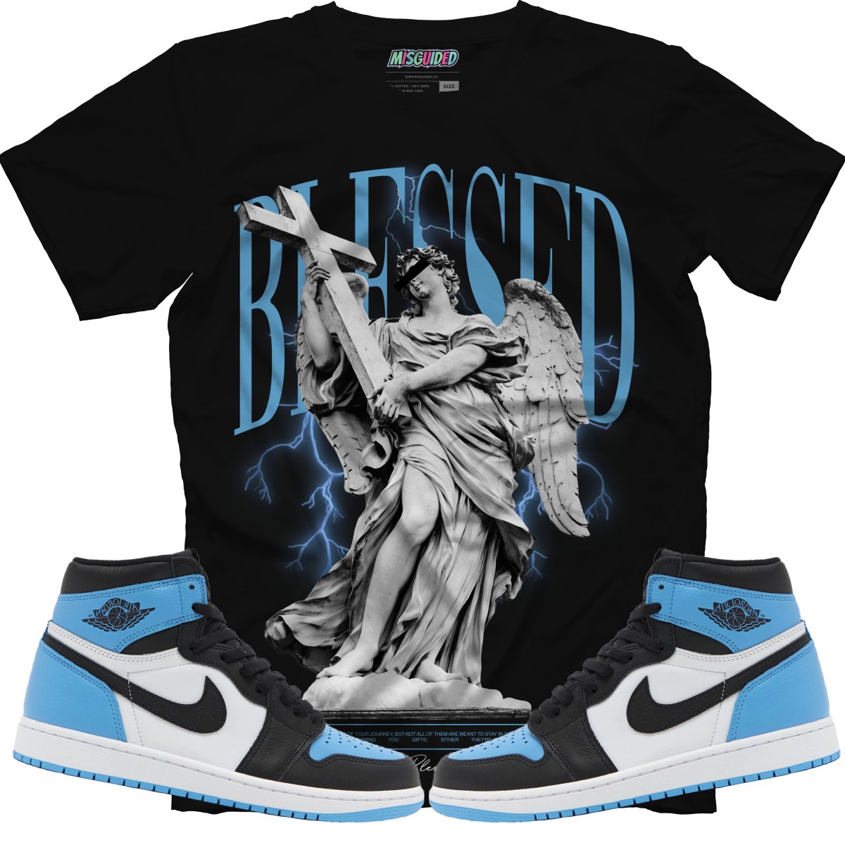 Blessed (Air Jordan 1 High OG "UNC Toe") T-Shirt - Misguided