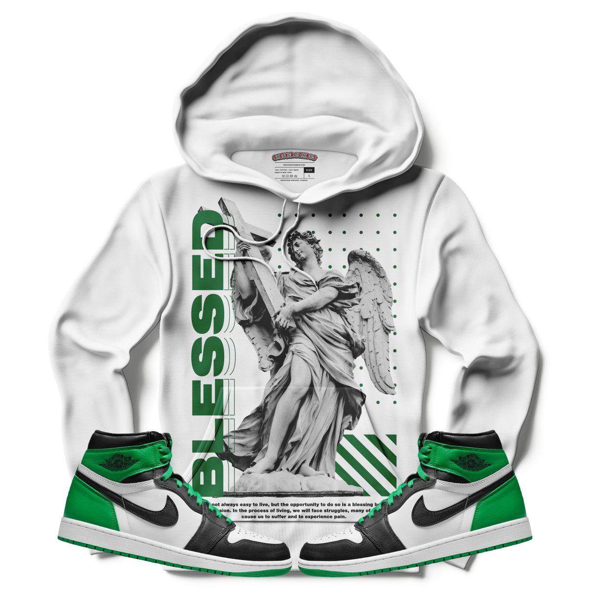 Blessed (Air Jordan 1 Lucky Green) Hoodie - Misguided