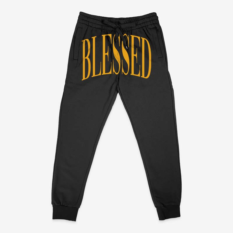 Blessed (Air Jordan 1 Retro High OG 'Yellow Ochre) Joggers - Misguided