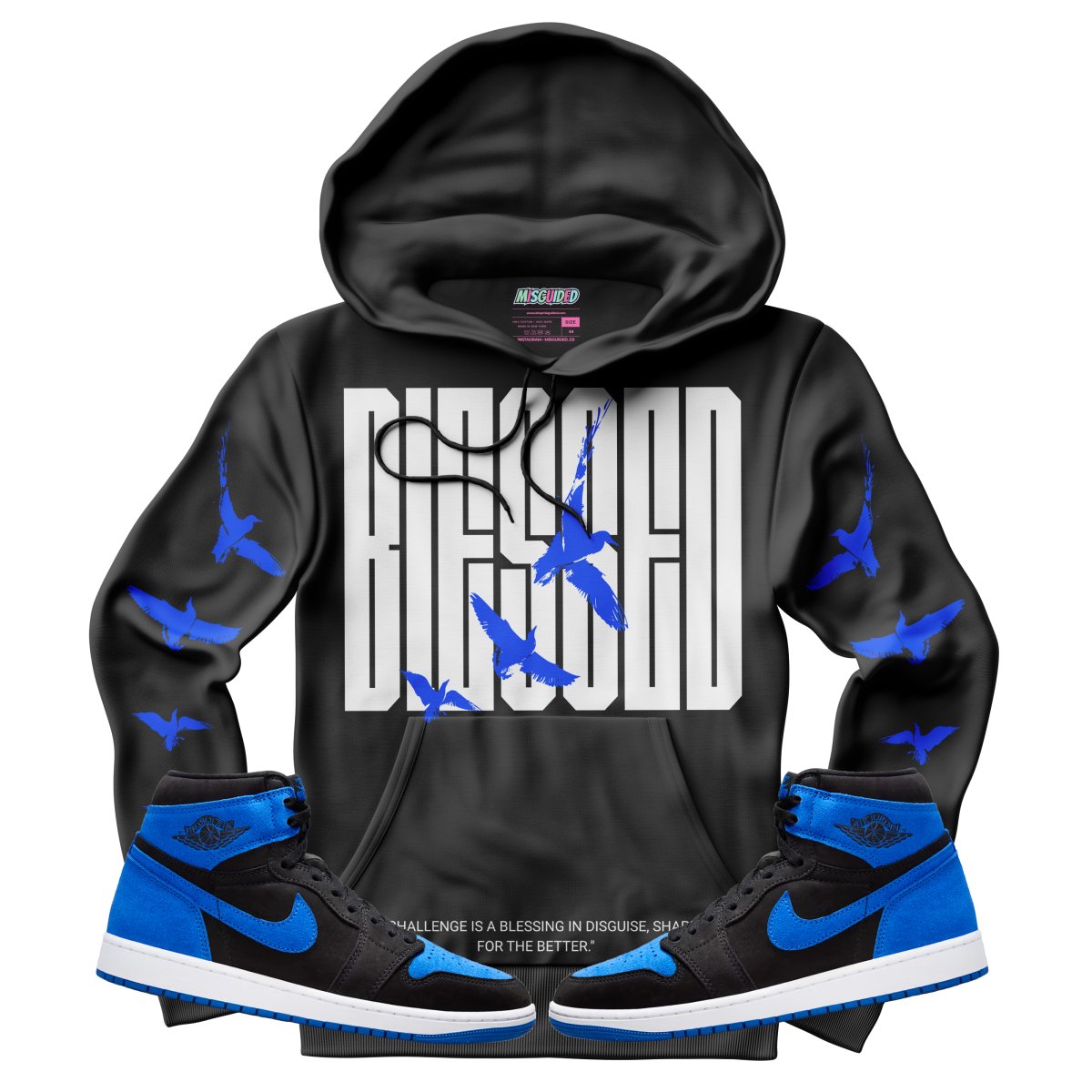 Blessed (Air Jordan 1 Royal Reimagined) Hoodie - Misguided