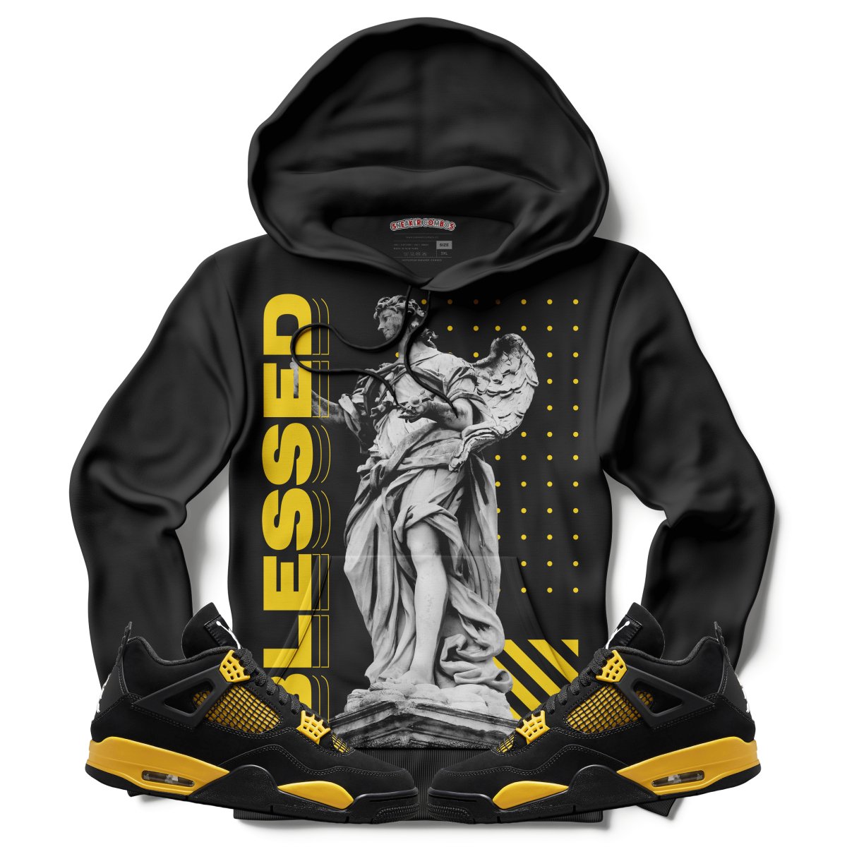 Blessed (Air Jordan 4 Thunder) Hoodie - Misguided