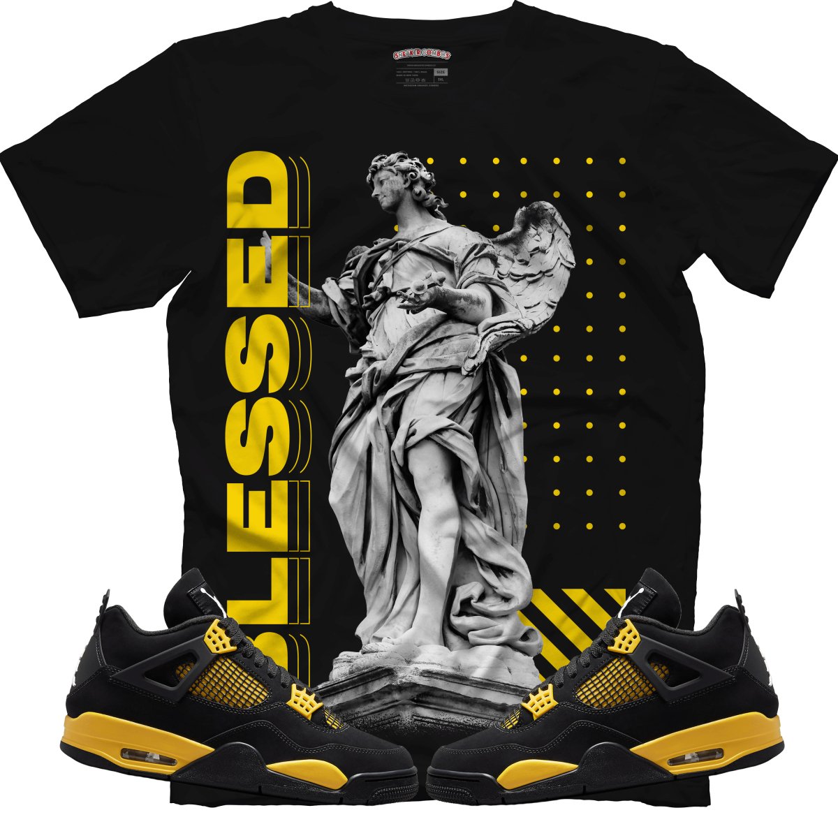 Blessed (Air Jordan 4 Thunder) T-Shirt - Misguided