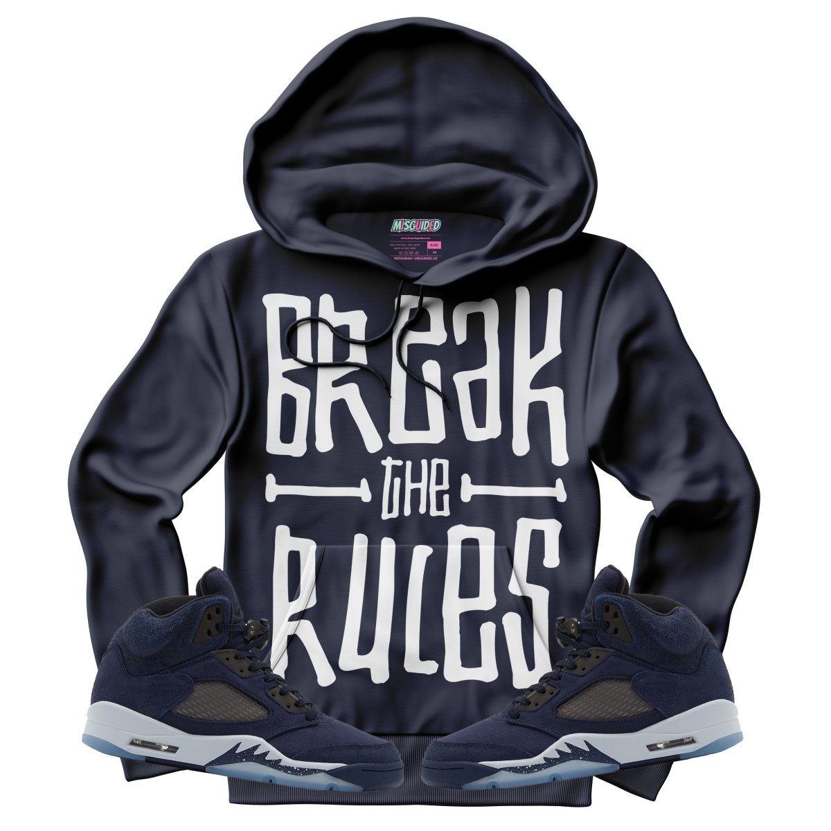 Break The Rules (Air Jordan 5 Midnight Navy) Hoodie - Misguided