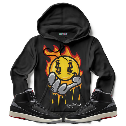 Burn Your Soul (Air Jordan 2 Black Cement) Hoodie - Misguided