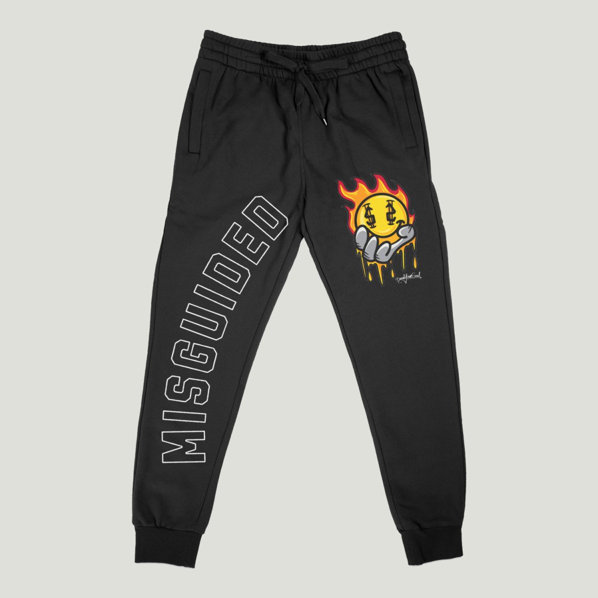 Burn Your Soul (Air Jordan 2 Black Cement) Joggers - Misguided