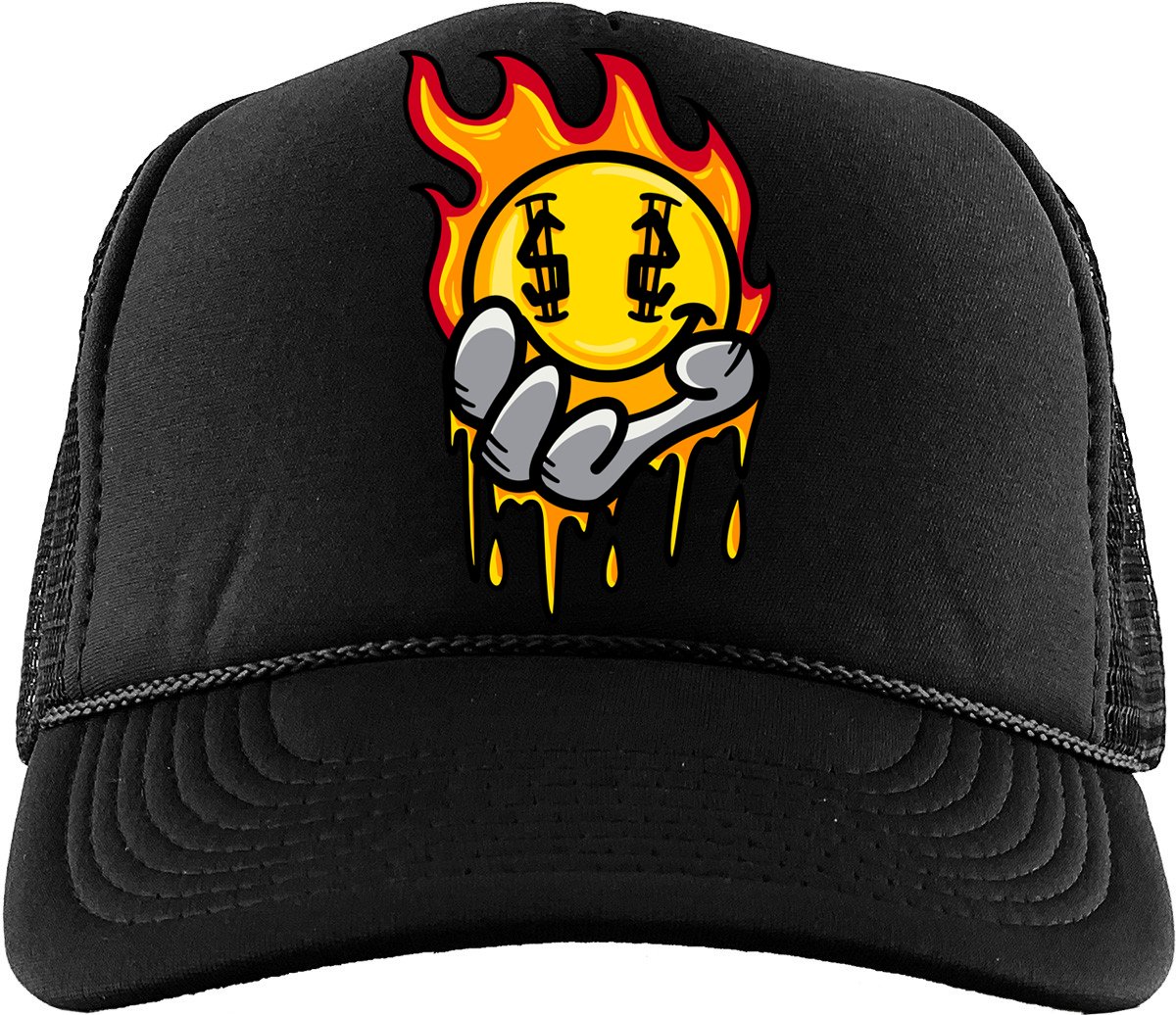 Burn Your Soul (Air Jordan 2 Black Cement) Trucker Hat - Misguided