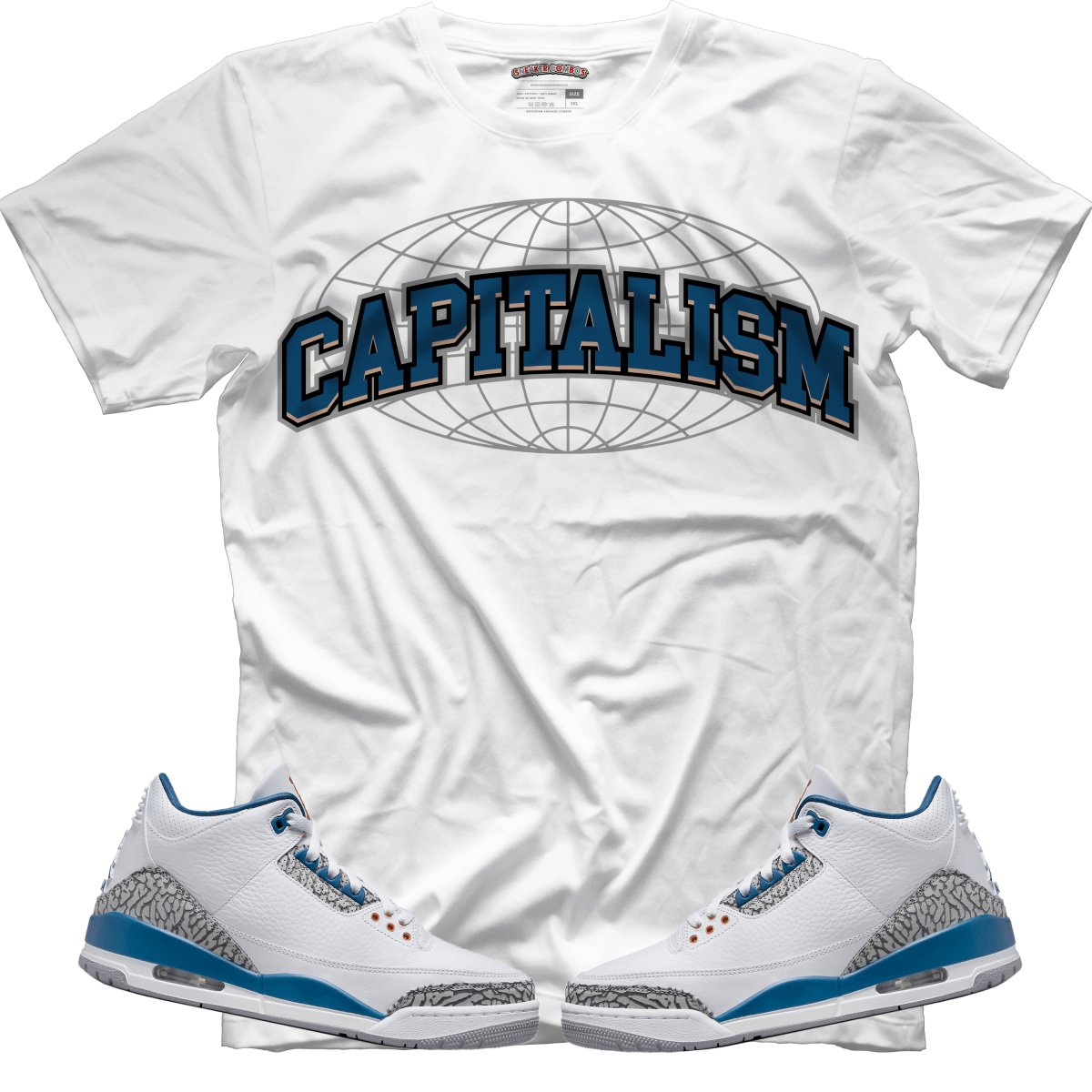 Capitalism (Air Jordan 3 “Wizards” PE) T-Shirt - Misguided