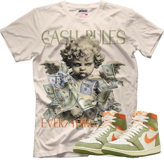 Cash Rules (AIR JORDAN 1 HIGH OG CRAFT “CELADON”) T-Shirt - Misguided