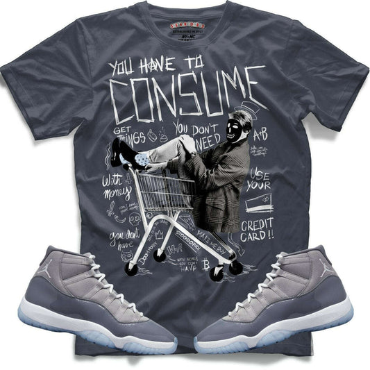 Consume Me (Retro 11 Cool Grey) T-Shirt - Misguided