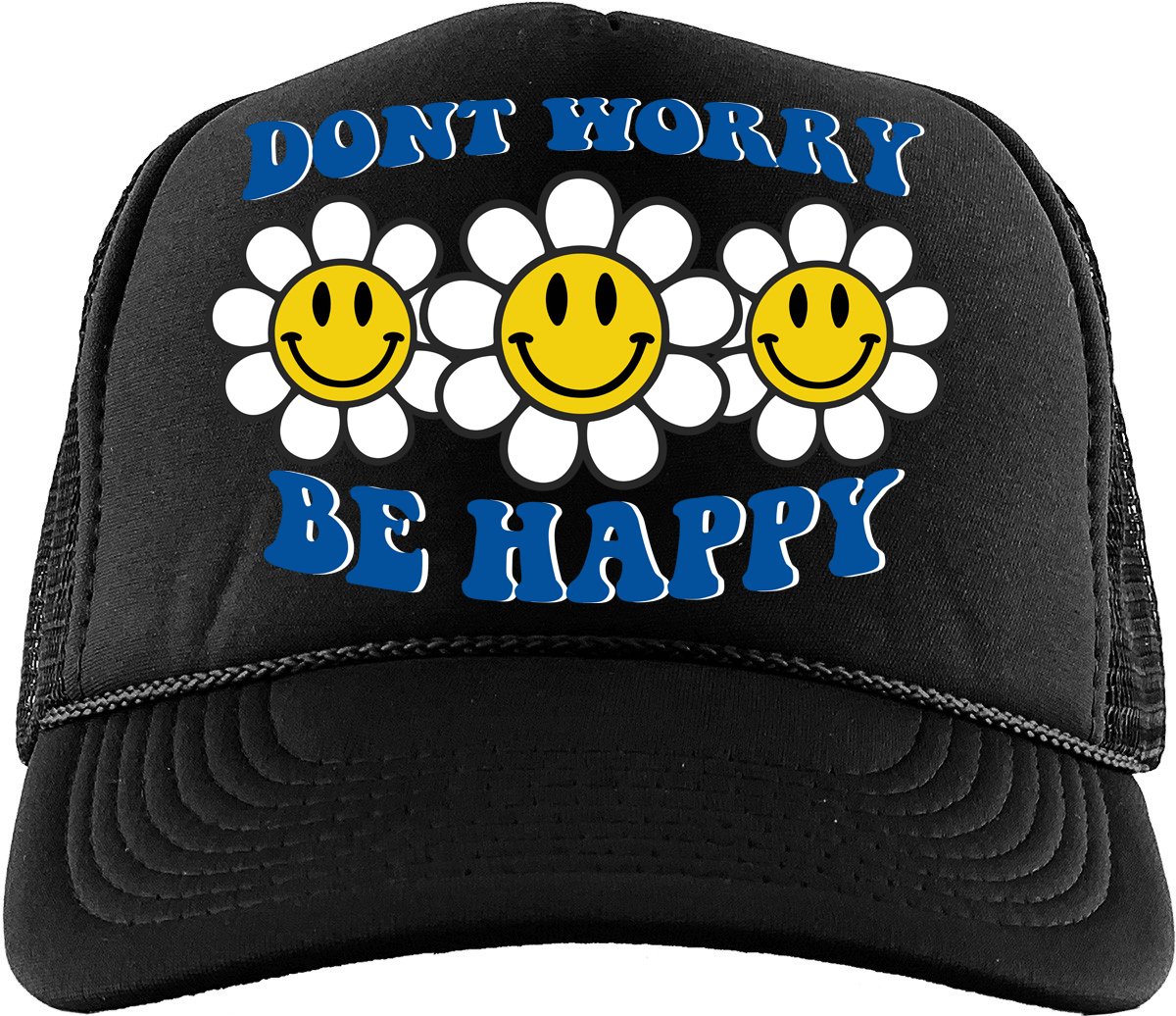 Don't Worry Be Happy (Air Jordan 14 Laney) Trucker Hat - Misguided