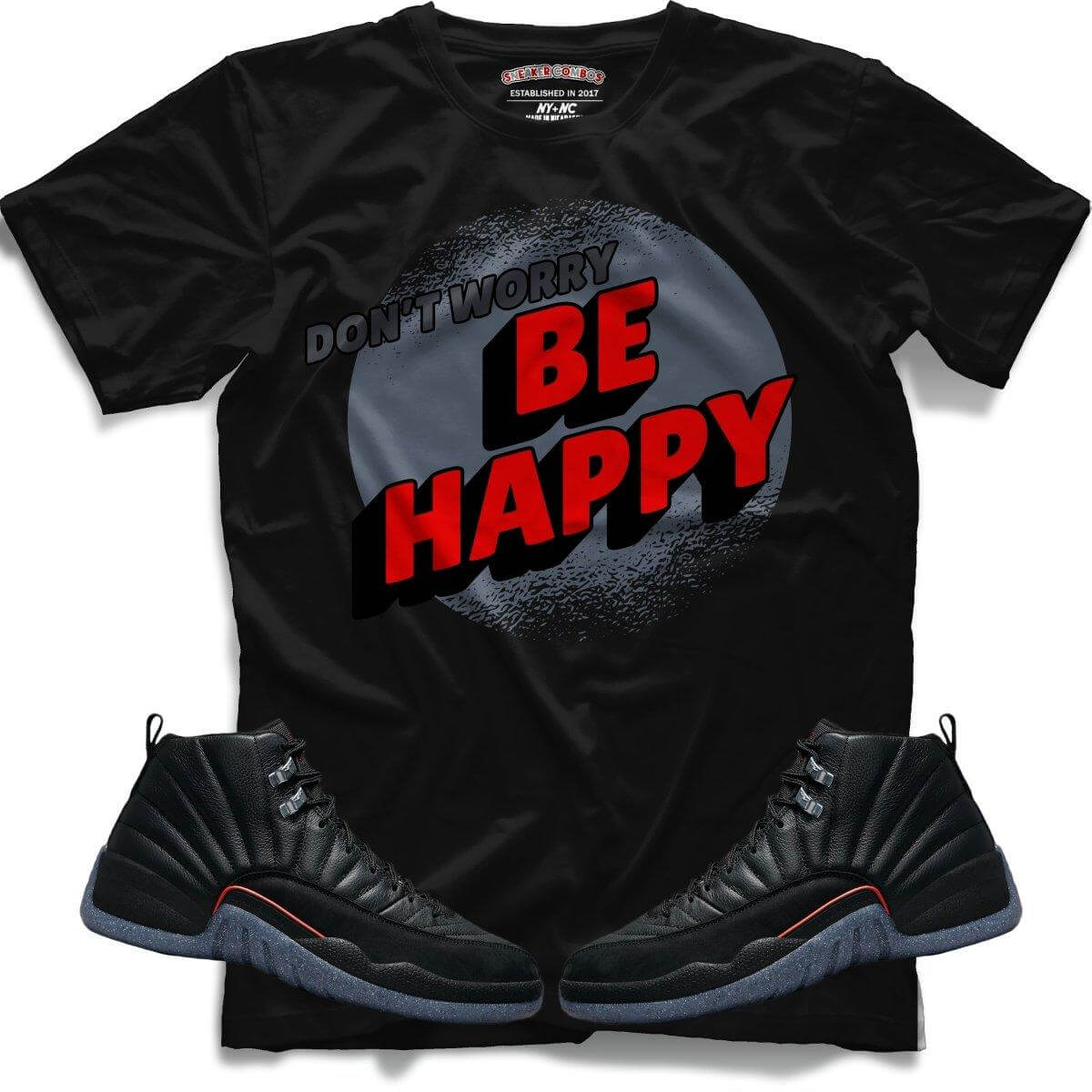 Dont Worry Be Happy (Retro 12 Utility) T-Shirt - Misguided