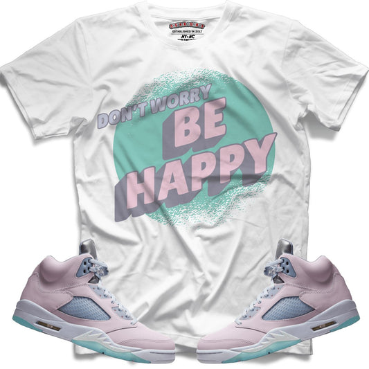 Don't Worry Be Happy (Retro 5 Easter/Regal) T-Shirt - Misguided