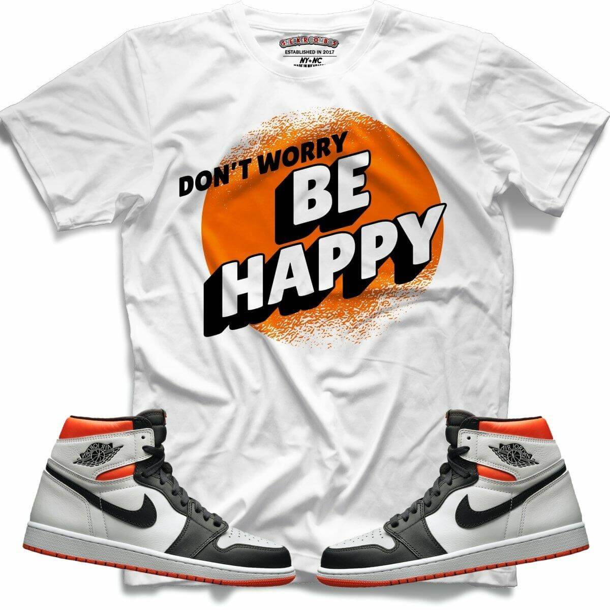 Dont Worry (Retro 1 Electric Orange) T-Shirt - Misguided