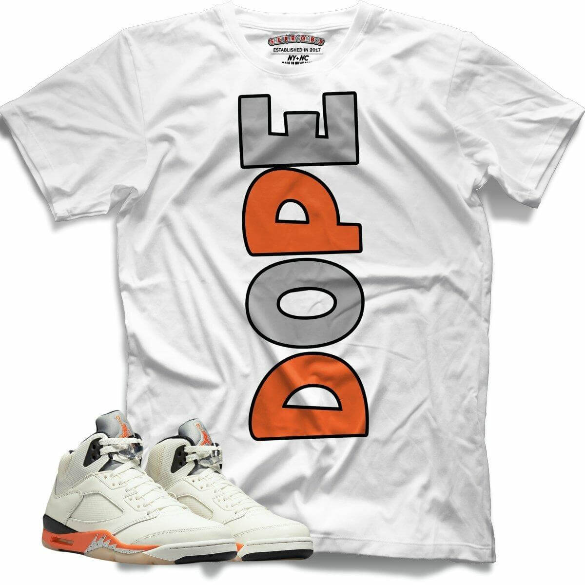 Dope (Retro 5 Orange Blaze) T-Shirt - Misguided