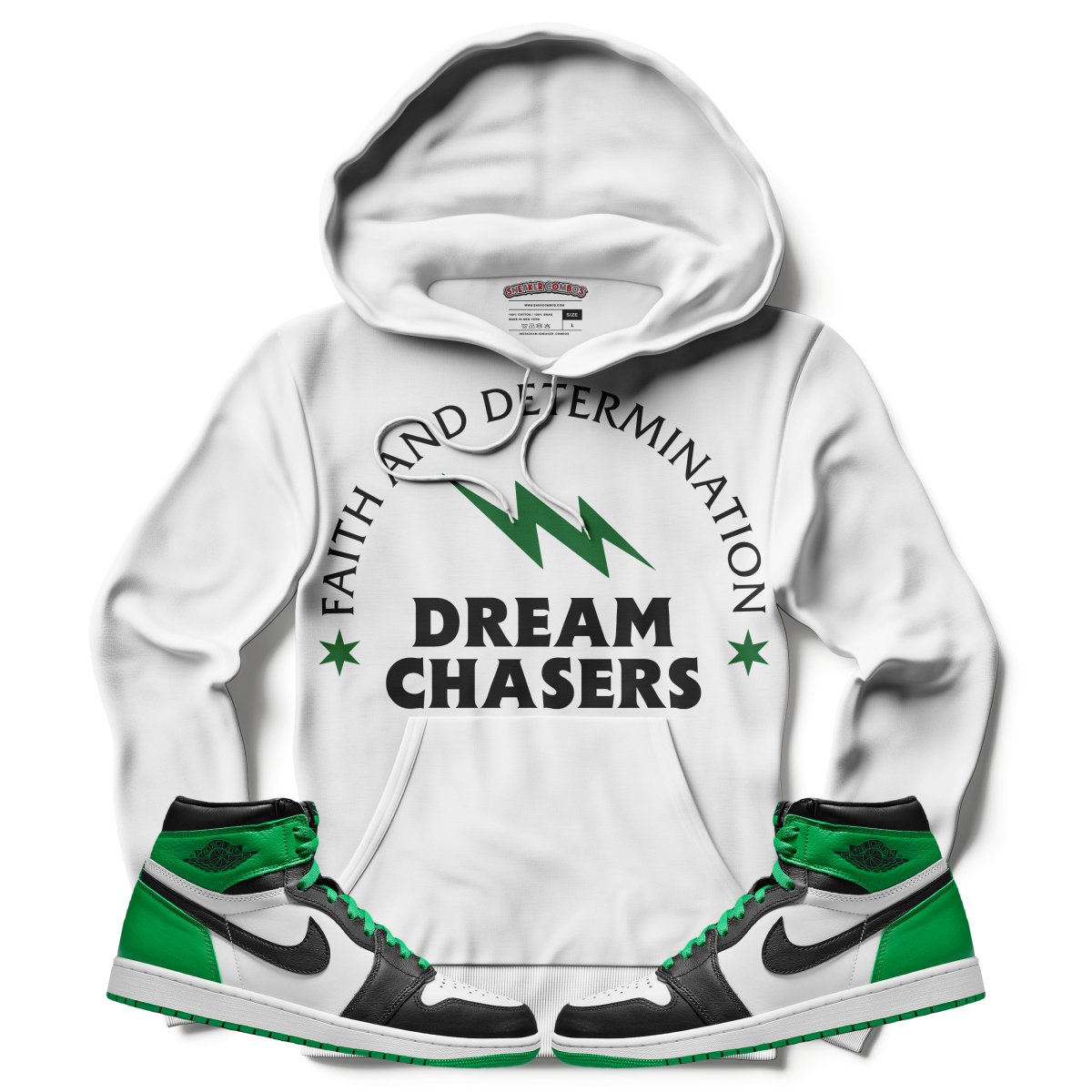 Dream Chasers (Air Jordan 1 Lucky Green) Hoodie - Misguided