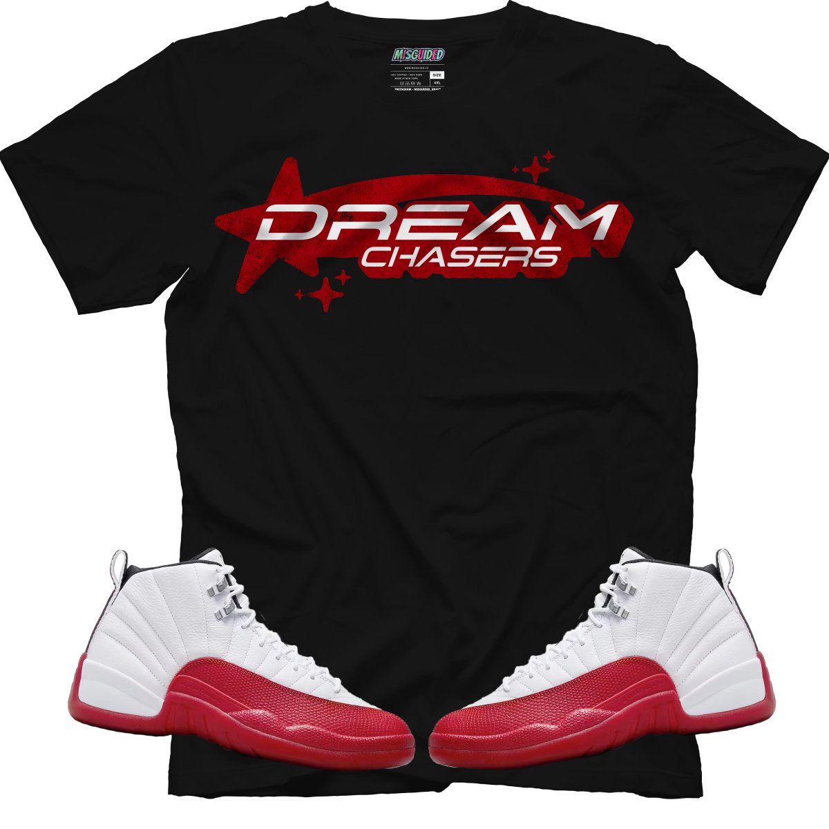 Dream Chasers (Air Jordan 12 Cherry) T-Shirt - Misguided