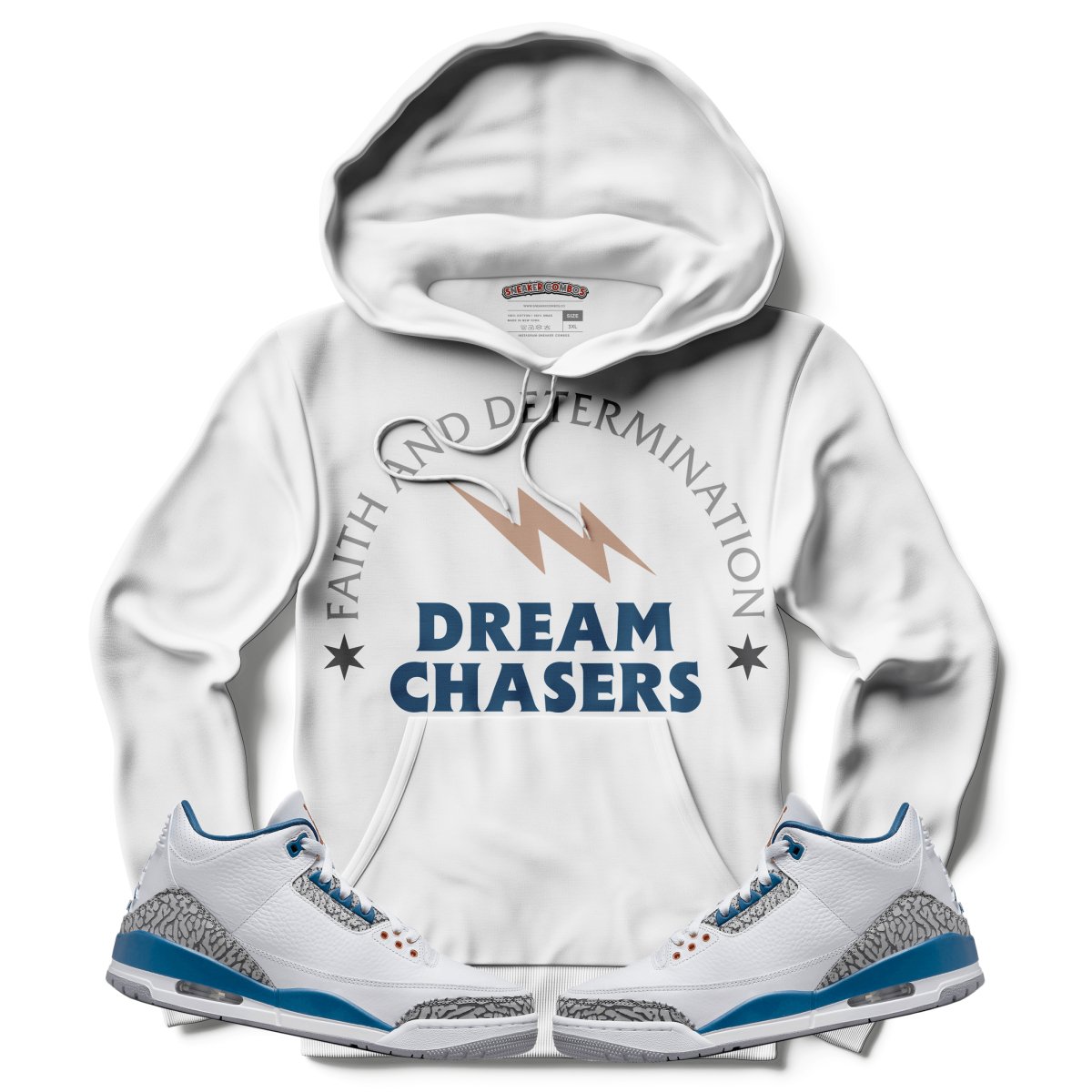 Dream Chasers (Air Jordan 3 “Wizards” PE) Hoodie - Misguided