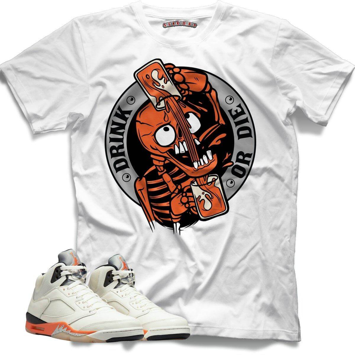 Drink (Retro 5 Orange Blaze) T-Shirt - Misguided