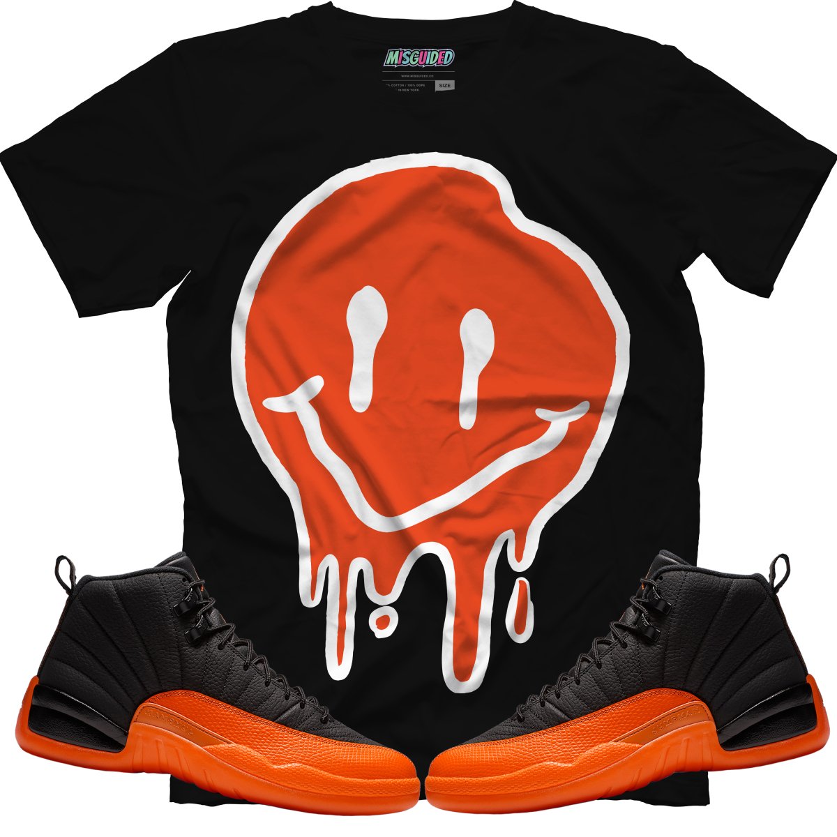 Drippy Smiley (Air Jordan 12 Brilliant Orange) T-Shirt - Misguided