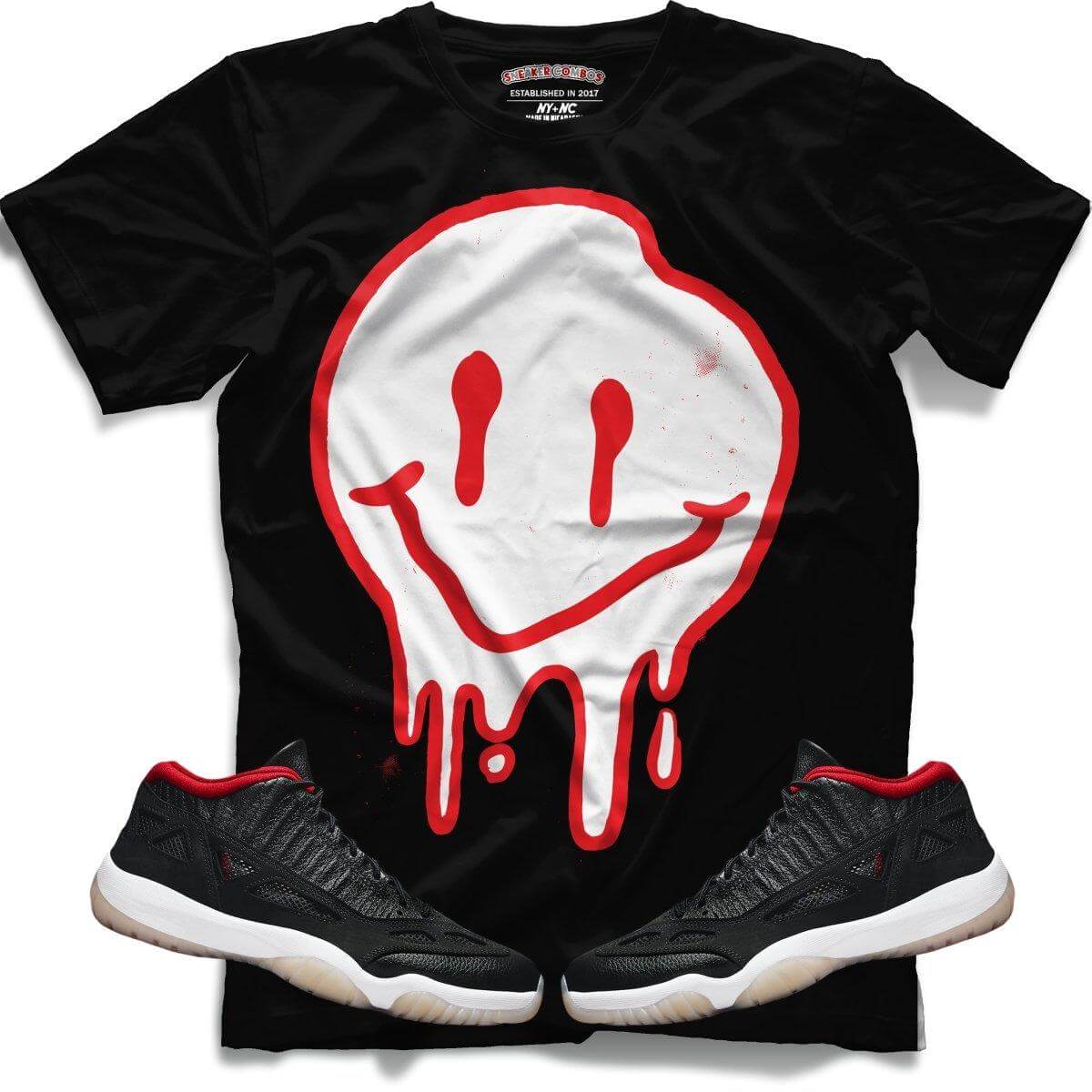 Drippy Smiley (Retro 11 Low IE Bred) T-Shirt - Misguided