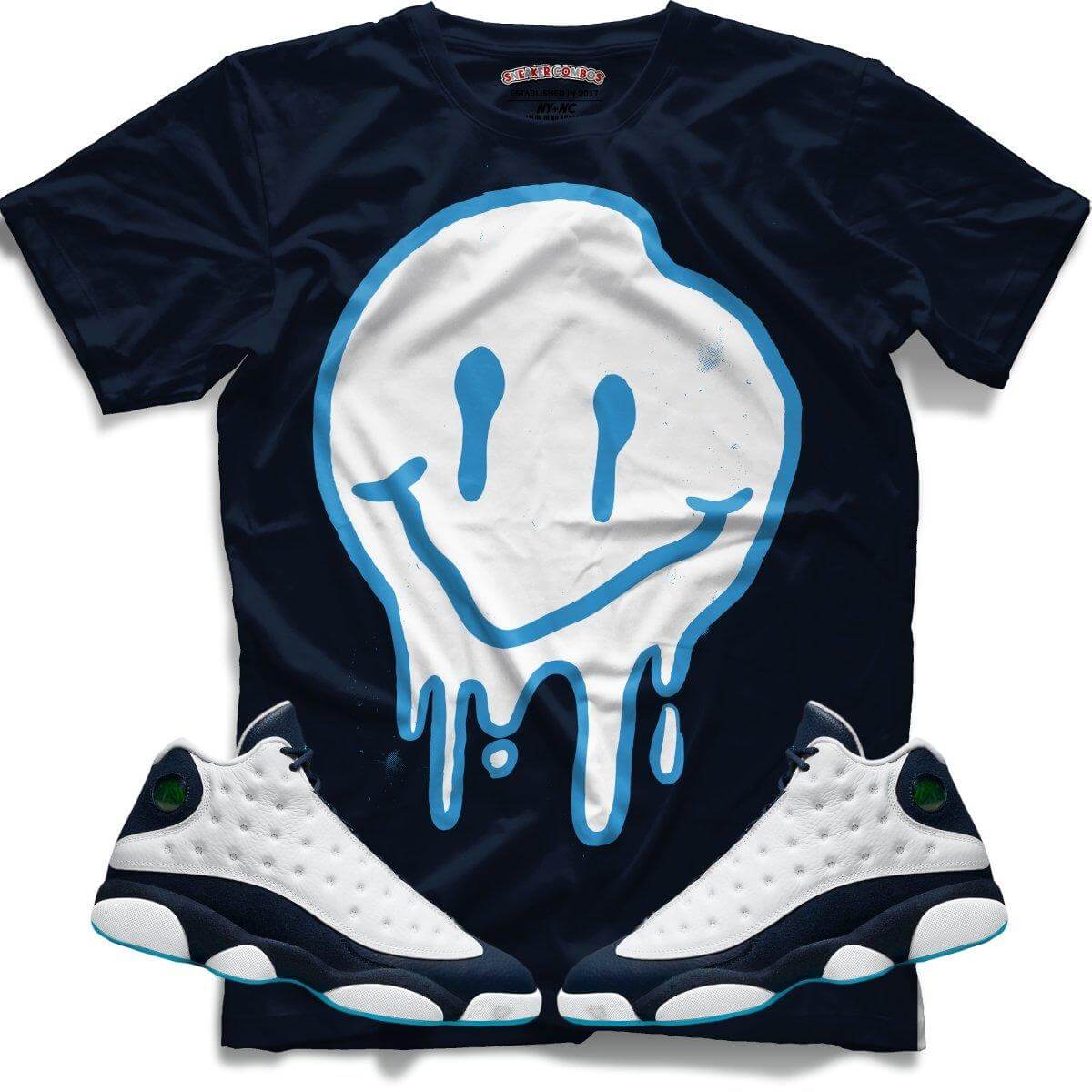 Drippy Smiley (Retro 13 Obsidian) T-Shirt - Misguided