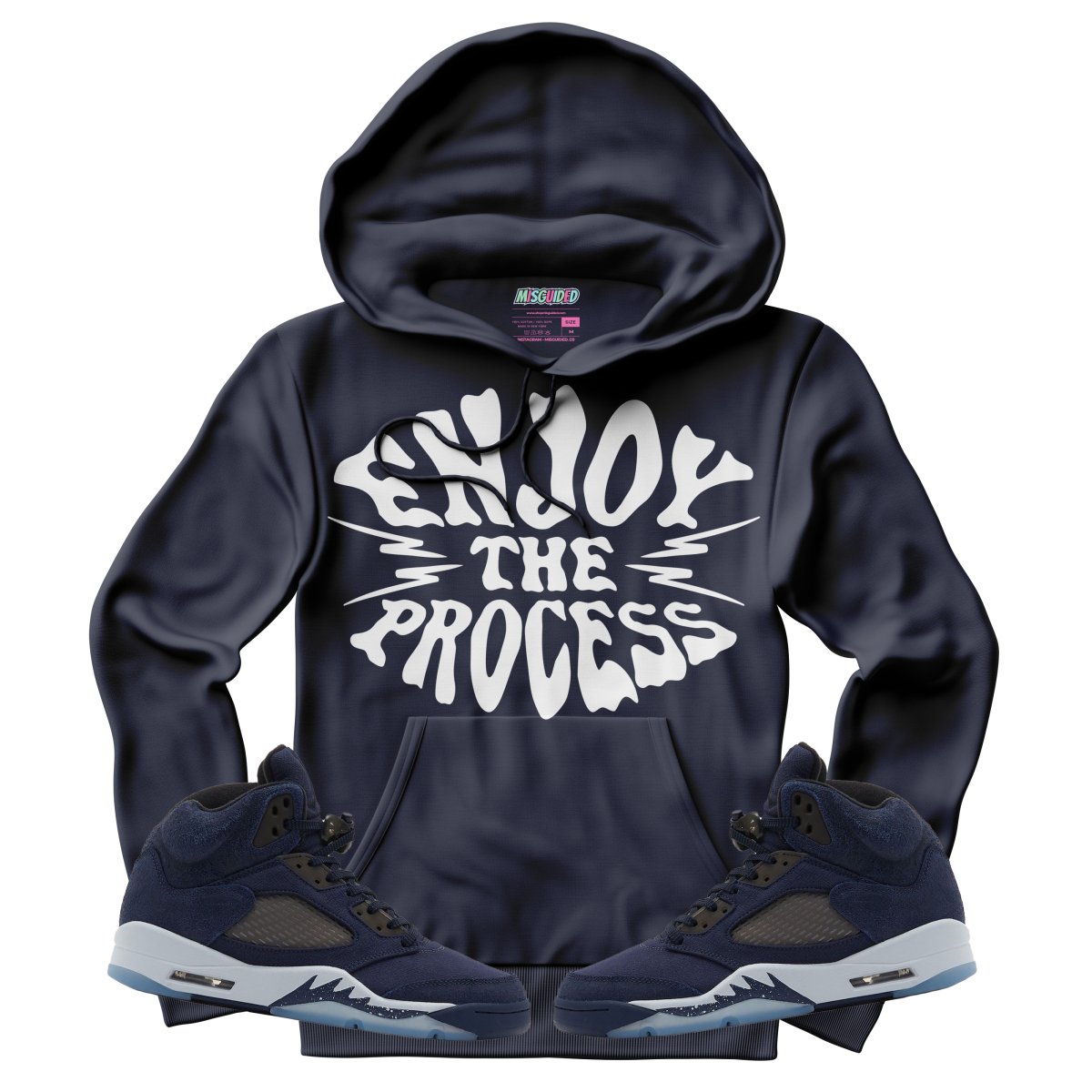 Enjoy The Process (Air Jordan 5 Midnight Navy) Hoodie - Misguided