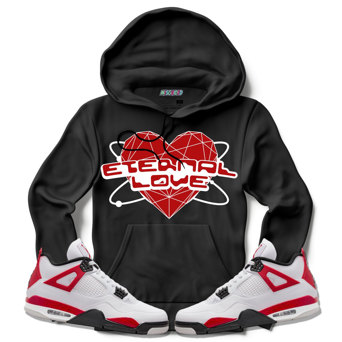 Eternal Love (Air Jordan 4 Red Cement) Hoodie - Misguided