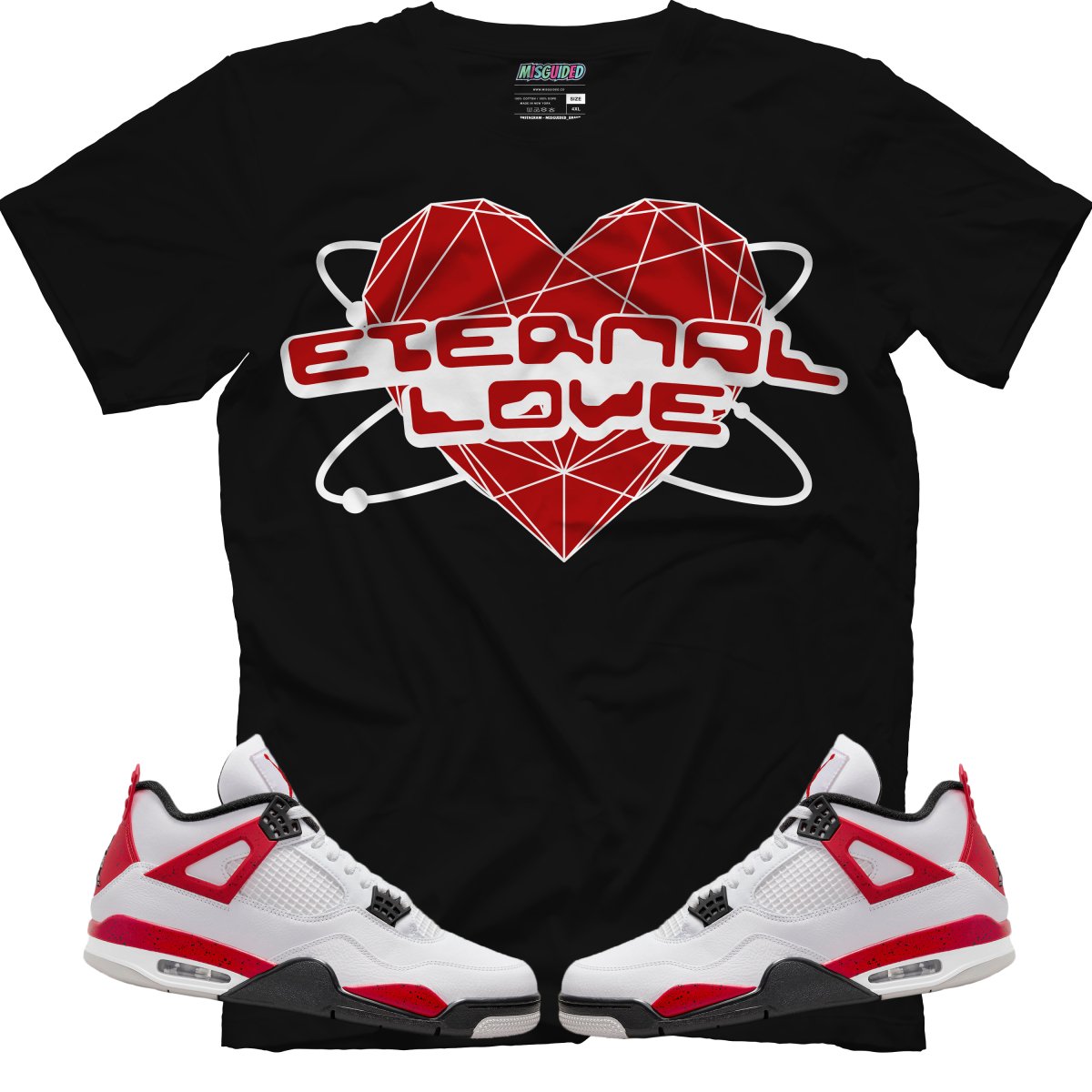 Eternal Love(Air Jordan 4 Red Cement) T-Shirt - Misguided