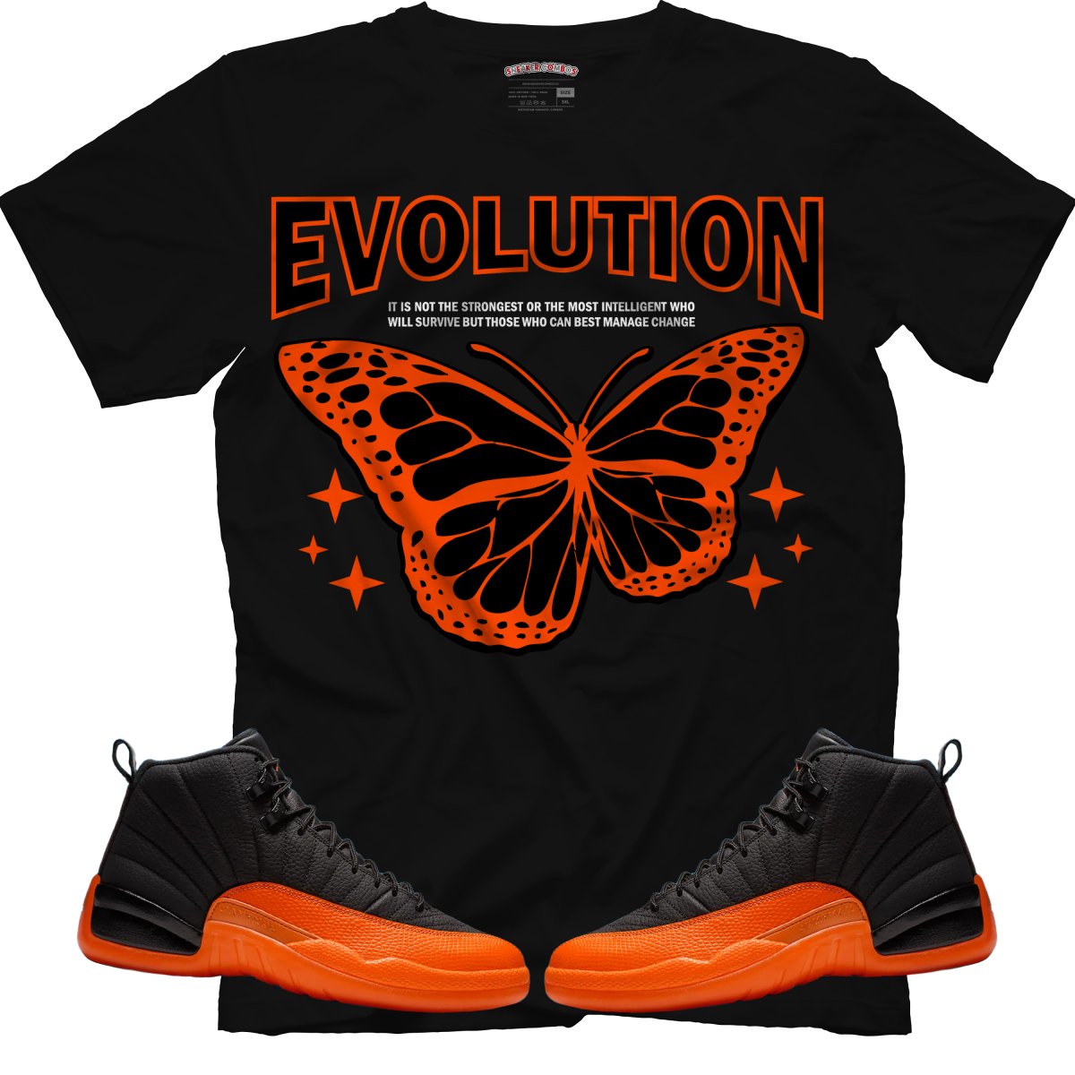 Evolution (Air Jordan 12 Brilliant Orange) T-Shirt - Misguided