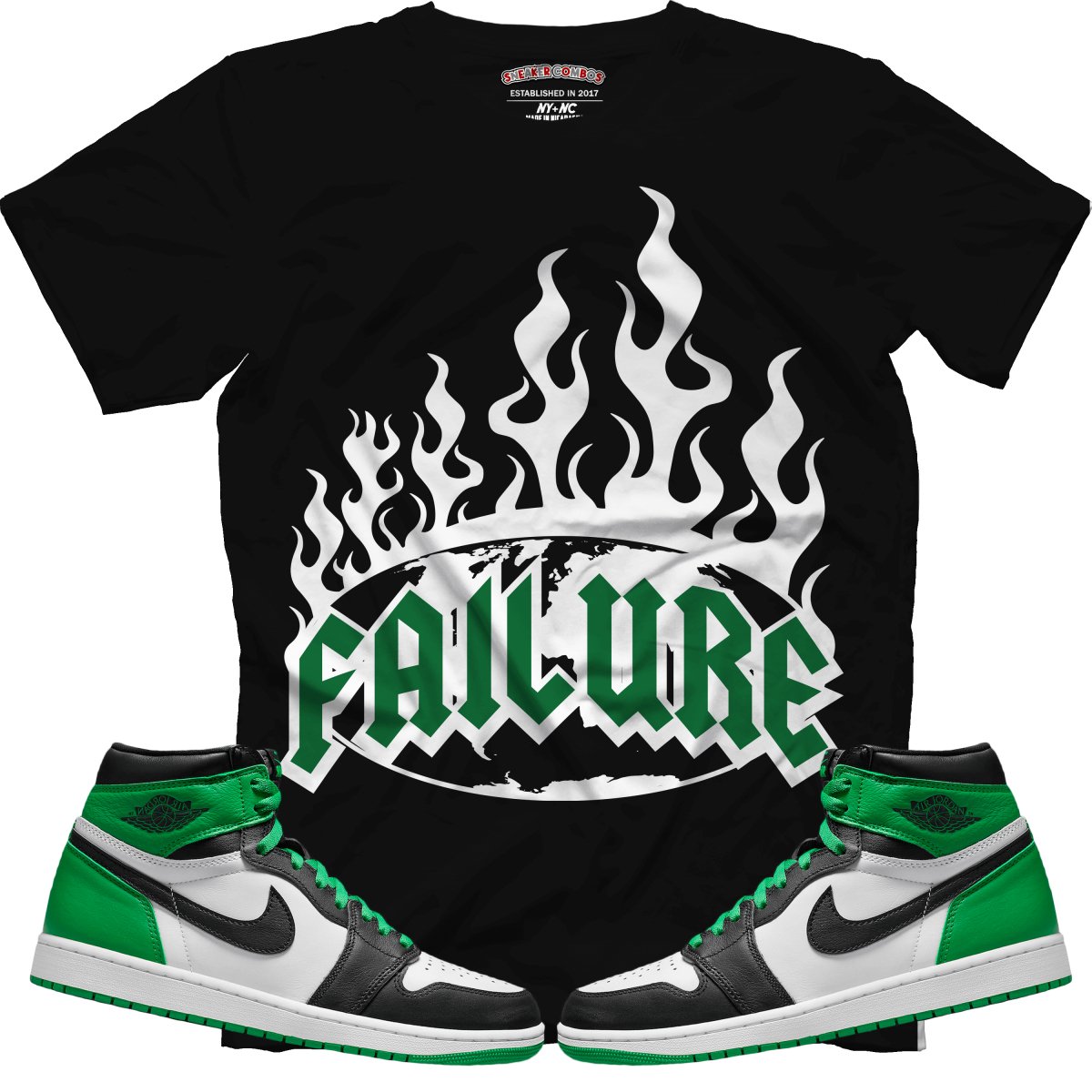 Failure (Air Jordan 1 Lucky Green) T-Shirt - Misguided