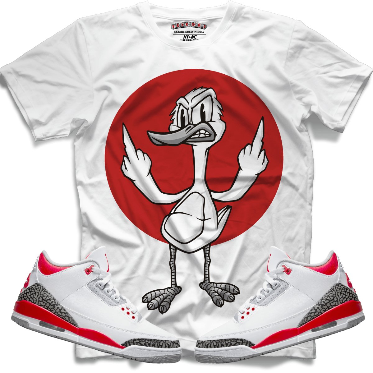 F##K You (Retro 3 Fire Red) T-Shirt - Misguided