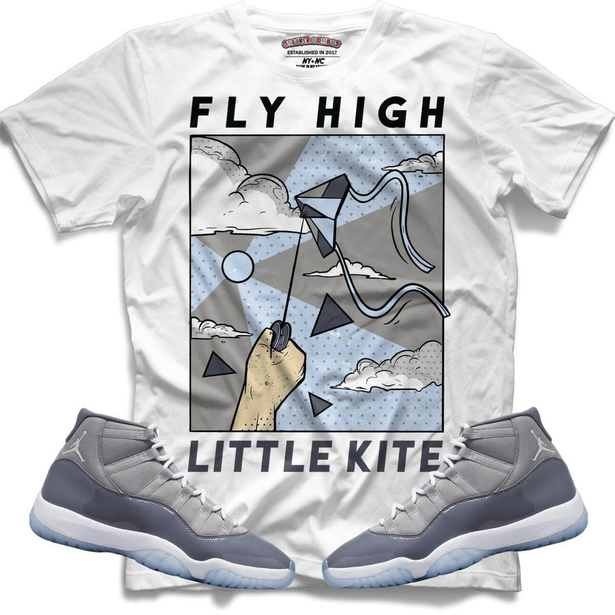 Fly High (Retro 11 Cool Grey) T-Shirt - Misguided