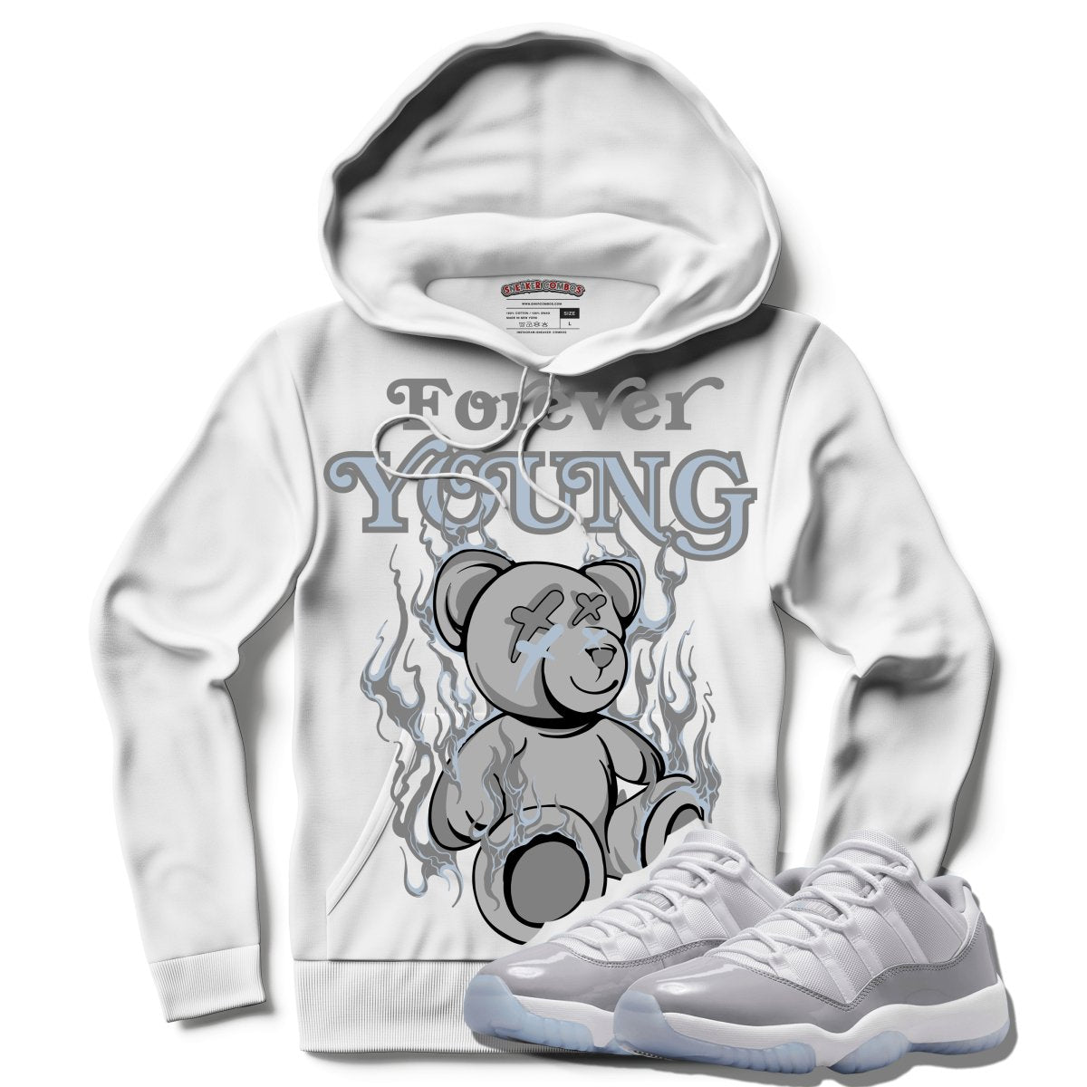 Forever Young (Air Jordan 11 Cement Grey) Hoodie - Misguided