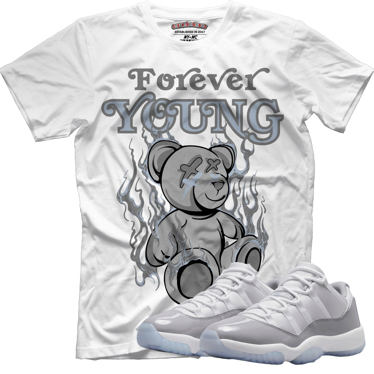 Forever Young (Air Jordan 11 Cement Grey) T-Shirt - Misguided