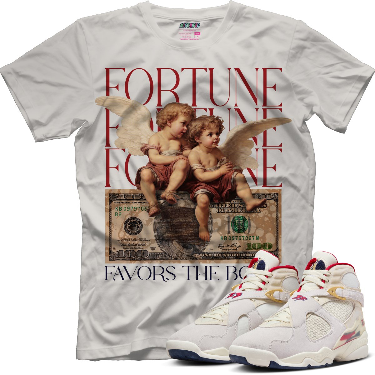 Fortune Favors The Bold (SOLEFLY X AIR JORDAN 8 “MI CASA ES SU CASA”) T-Shirt - Misguided