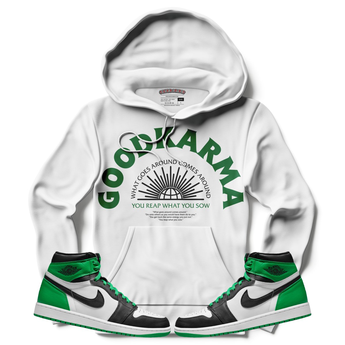 Good Karma (Air Jordan 1 Lucky Green) Hoodie - Misguided