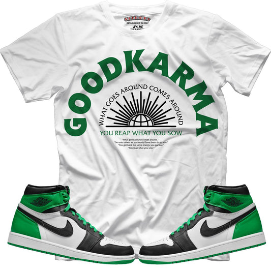 Good Karma (Air Jordan 1 Lucky Green) T-Shirt - Misguided